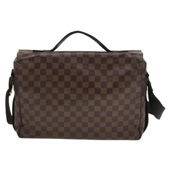 LOUIS VUITTON Damier Ebene Broadway Shoulder Bag N42270 LV Auth bs27810
