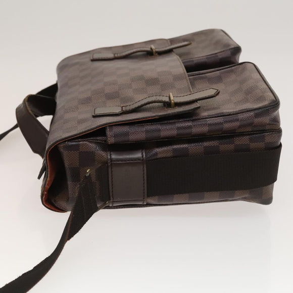 LOUIS VUITTON Damier Ebene Broadway Shoulder Bag N42270 LV Auth bs27810