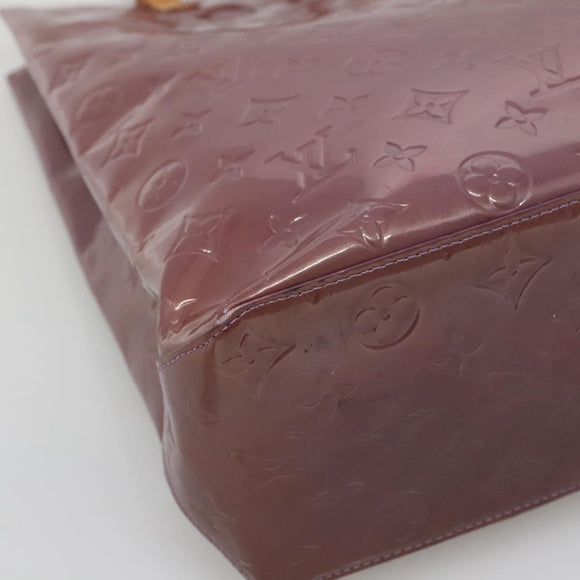 LOUIS VUITTON Monogram Vernis Reade MM Hand Bag Viole M91087 LV Auth bs27811