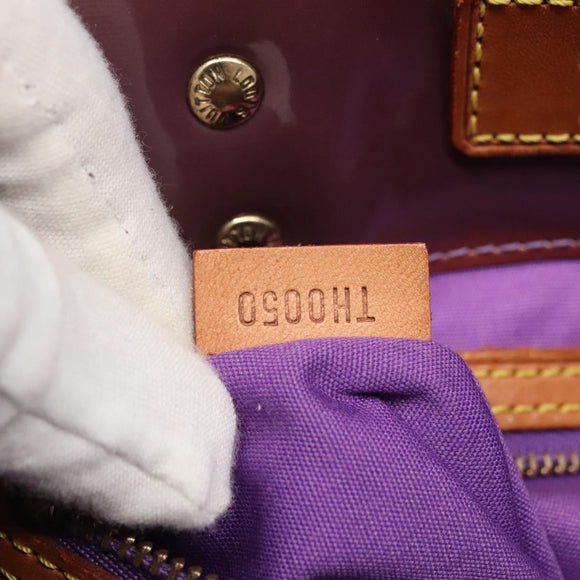 LOUIS VUITTON Monogram Vernis Reade MM Hand Bag Viole M91087 LV Auth bs27811