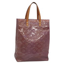 LOUIS VUITTON Monogram Vernis Reade MM Hand Bag Viole M91087 LV Auth bs27811-1