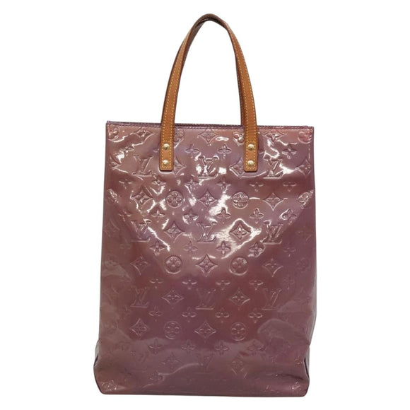 LOUIS VUITTON Monogram Vernis Reade MM Hand Bag Viole M91087 LV Auth bs27811
