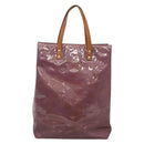 LOUIS VUITTON Monogram Vernis Reade MM Hand Bag Viole M91087 LV Auth bs27811-2