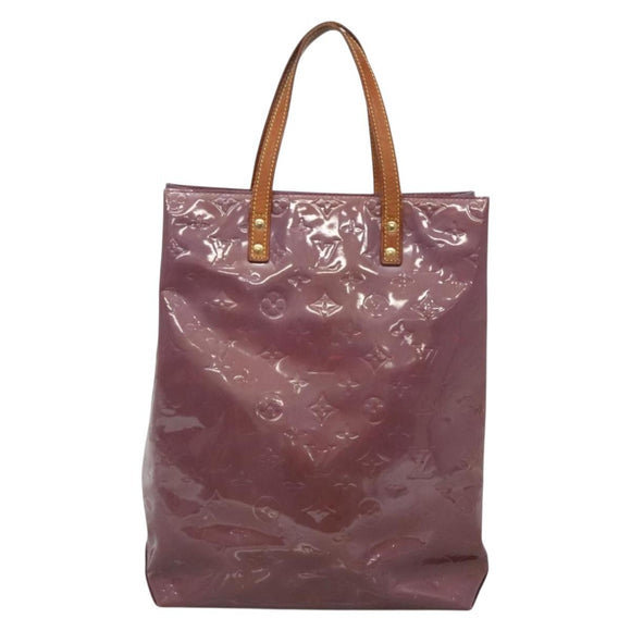 LOUIS VUITTON Monogram Vernis Reade MM Hand Bag Viole M91087 LV Auth bs27811