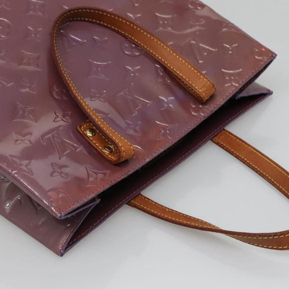 LOUIS VUITTON Monogram Vernis Reade MM Hand Bag Viole M91087 LV Auth bs27811