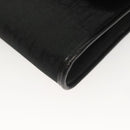 Christian Dior Trotter Canvas Chain Shoulder Bag Black Gold Auth bs27815-16