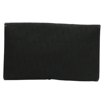 Christian Dior Trotter Canvas Chain Shoulder Bag Black Gold Auth bs27815 - 0