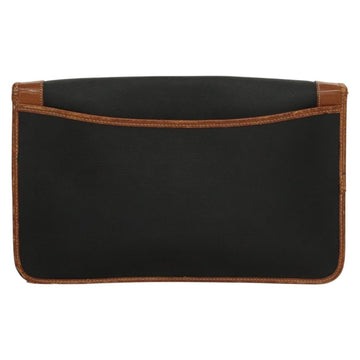 Christian Dior Chain Shoulder Bag Leather Black Gold Auth bs27816 - 0