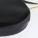 Christian Dior Shoulder Bag Leather Black Gold Auth bs27817-14