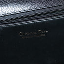 Christian Dior Shoulder Bag Leather Black Gold Auth bs27817-18