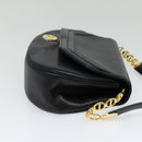 Christian Dior Shoulder Bag Leather Black Gold Auth bs27817-5