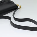 Christian Dior Shoulder Bag Leather Black Gold Auth bs27817-7