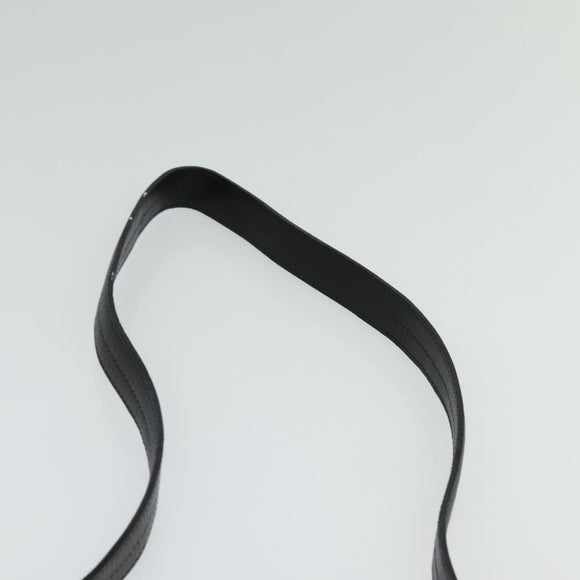 Christian Dior Shoulder Bag Leather Black Gold Auth bs27817