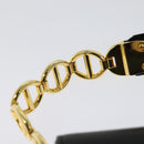 Christian Dior Shoulder Bag Leather Black Gold Auth bs27817-9