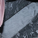 Salvatore Ferragamo Chain Shoulder Bag Canvas Leather Brown Silver Auth bs27823-16