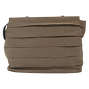 Salvatore Ferragamo Chain Shoulder Bag Canvas Leather Brown Silver Auth bs27823-3