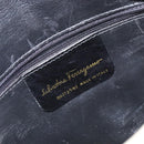 Salvatore Ferragamo Gancini Shoulder Bag Suede Beige Gold Auth bs27824-11