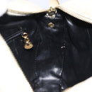 Salvatore Ferragamo Gancini Shoulder Bag Suede Beige Gold Auth bs27824-18