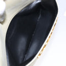 Salvatore Ferragamo Gancini Shoulder Bag Suede Beige Gold Auth bs27824-21