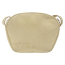 Salvatore Ferragamo Gancini Shoulder Bag Suede Beige Gold Auth bs27824-2