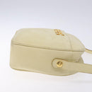 Salvatore Ferragamo Gancini Shoulder Bag Suede Beige Gold Auth bs27824-3