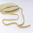Salvatore Ferragamo Gancini Shoulder Bag Suede Beige Gold Auth bs27824-7