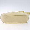 Salvatore Ferragamo Gancini Shoulder Bag Suede Beige Gold Auth bs27824-5