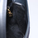 Salvatore Ferragamo Vala Hand Bag Leather Navy Gold Auth bs27825-18