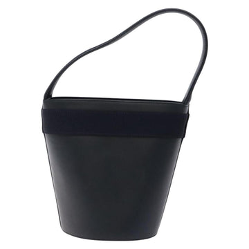 Salvatore Ferragamo Vala Hand Bag Leather Navy Gold Auth bs27825 - 0