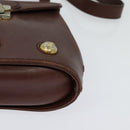 Salvatore Ferragamo Shoulder Bag Leather Bordeaux Gold Auth bs27827-15