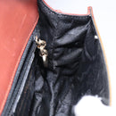 Salvatore Ferragamo Gancini Shoulder Bag Enamel Beige Gold Auth bs27828-19