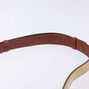 Salvatore Ferragamo Gancini Shoulder Bag Enamel Beige Gold Auth bs27828-8