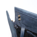 Salvatore Ferragamo Vala Shoulder Bag Suede Navy Gold Auth bs27829-11