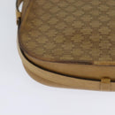 CELINE Macadam Canvas Shoulder Bag Beige Gold Auth bs27831-16