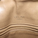 CELINE Macadam Canvas Shoulder Bag Beige Gold Auth bs27831-19