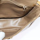 CELINE Macadam Canvas Shoulder Bag Beige Gold Auth bs27831-20