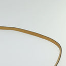 CELINE Macadam Canvas Shoulder Bag Beige Gold Auth bs27831-14