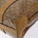 CELINE Macadam Canvas Hand Bag PVC Beige Gold Auth bs27832-9
