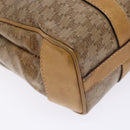 CELINE Macadam Canvas Hand Bag PVC Beige Gold Auth bs27832-14