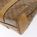 CELINE Macadam Canvas Hand Bag PVC Beige Gold Auth bs27832-15