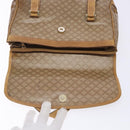 CELINE Macadam Canvas Hand Bag PVC Beige Gold Auth bs27832-18