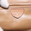 CELINE Macadam Canvas Hand Bag PVC Beige Gold Auth bs27832-19