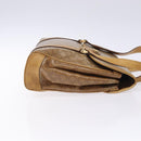 CELINE Macadam Canvas Hand Bag PVC Beige Gold Auth bs27832-3