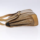 CELINE Macadam Canvas Hand Bag PVC Beige Gold Auth bs27832-4