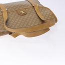 CELINE Macadam Canvas Hand Bag PVC Beige Gold Auth bs27832-7