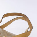 CELINE Macadam Canvas Hand Bag PVC Beige Gold Auth bs27832-8