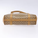 CELINE Macadam Canvas Hand Bag PVC Beige Gold Auth bs27832-5