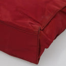PRADA Tote Bag Nylon Red Silver Auth bs27835-9