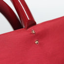 PRADA Tote Bag Nylon Red Silver Auth bs27835-10