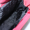 PRADA Tote Bag Nylon Red Silver Auth bs27835-20